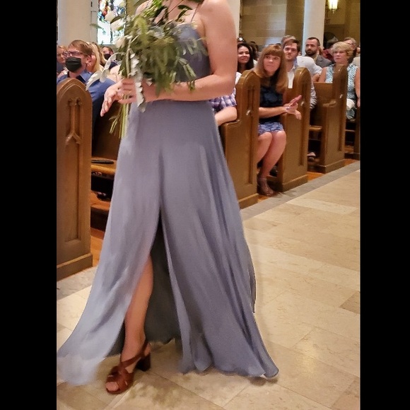 Jenny Yoo Kiara Dress in Mayan Blue - Picture 5 of 9